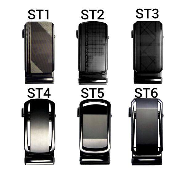 Tuftox Signature Ratchet Belt – Luxury Automatic Cowhide Dress Belt with Interchangeable Zinc Alloy Buckle