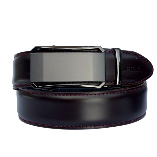 Tuftox Signature Ratchet Belt – Luxury Automatic Cowhide Dress Belt with Interchangeable Zinc Alloy Buckle
