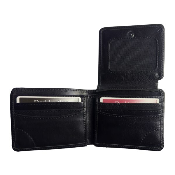 TufTox MagnFold Flap – Classic Black luxury leather bifold wallet with magnetic flap, front view Alt: TufTox MagnFold Flap – Royal Mustard slim leather wallet with flap open showing card slots and ID window Alt: TufTox MagnFold Flap – Inside view showcasing cash compartments and card slots in black leather Alt: TufTox MagnFold Flap – Magnetic flap design with ID window and premium buffalo leather texture Alt: TufTox MagnFold Flap – Wallet placed in belt loop using side slot feature for hands-free carry Alt: TufTox MagnFold Flap – Angled top view of black wallet showing smooth stitching and sleek profile Alt: TufTox MagnFold Flap – Vintage mustard wallet with flap closed, premium finish, and embossed logo Alt: TufTox MagnFold Flap – Gift box packaging showcasing TufTox branding and elegant presentation Alt: TufTox MagnFold Flap – All four colors side by side: Classic Black, Royal Mustard, Vintage Brown, Midnight Blue