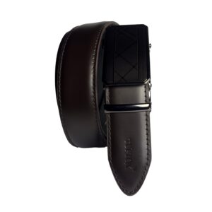 Tuftox Signature Ratchet Belt – Luxury Automatic Cowhide Dress Belt with Interchangeable Zinc Alloy Buckle