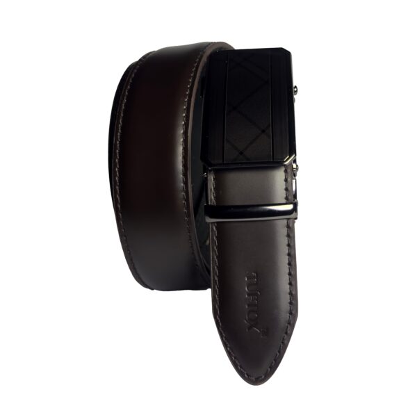 Tuftox Signature Ratchet Belt – Luxury Automatic Cowhide Dress Belt with Interchangeable Zinc Alloy Buckle