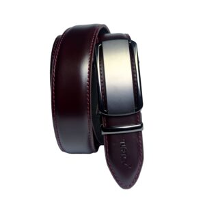 Tuftox Signature Ratchet Belt – Luxury Automatic Cowhide Dress Belt with Interchangeable Zinc Alloy Buckle