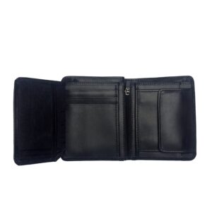Tuftox Signature Coat Wallet in Premium Cow Leather – Black Color Inside View of Tuftox Coat Wallet with Coin Pocket and Card Slots Bifold Tuftox Leather Wallet – Showing Cash & Slip Pockets Premium Cowhide Coat Wallet by Tuftox – Front View Tuftox Coat Wallet – Side Flap with Sim & Memory Pocket Black Leather Coat Wallet with Zip Coin Pocket – Tuftox Tuftox Signature Wallet in Gift Box – Premium Presentation