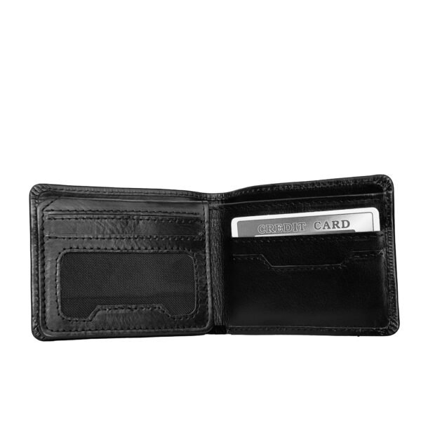 TufTox FlapView Slim Leather Wallet For Men with Flap, 7 Card Slots, 2 ID Windows, and Slip Pocket