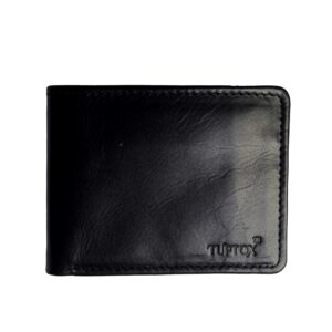 TufTox FlapView Slim Leather Wallet For Men with Flap, 7 Card Slots, 2 ID Windows, and Slip Pocket
