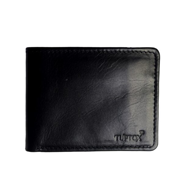 TufTox FlapView Slim Leather Wallet For Men with Flap, 7 Card Slots, 2 ID Windows, and Slip Pocket