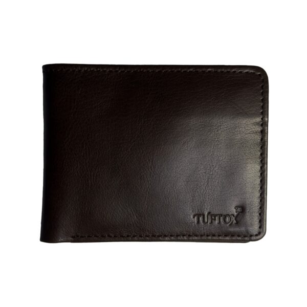 TufTox FlapView Slim Leather Wallet For Men with Flap, 7 Card Slots, 2 ID Windows, and Slip Pocket