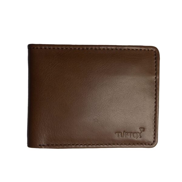 TufTox FlapView Slim Leather Wallet For Men with Flap, 7 Card Slots, 2 ID Windows, and Slip Pocket