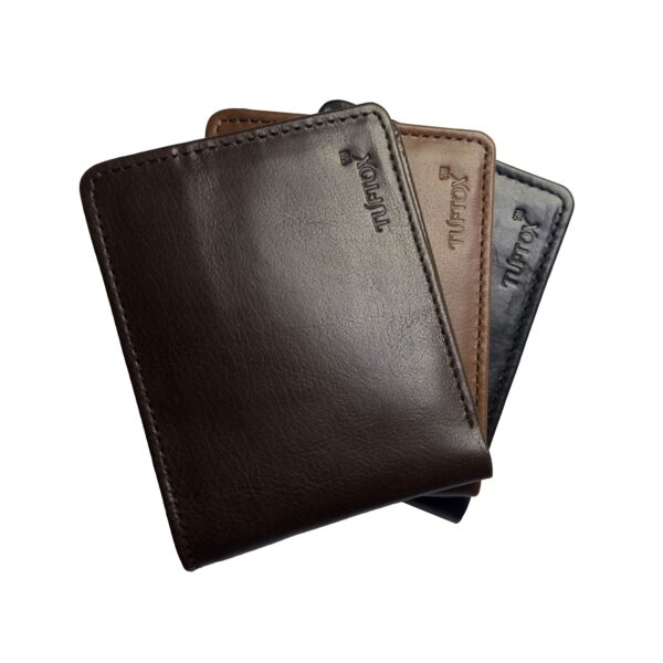 TufTox FlapView Slim Leather Wallet For Men with Flap, 7 Card Slots, 2 ID Windows, and Slip Pocket