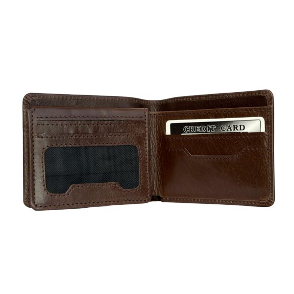 TufTox FlapView Slim Leather Wallet For Men with Flap, 7 Card Slots, 2 ID Windows, and Slip Pocket