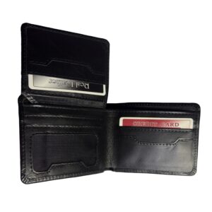 TufTox MagnFold Flap – Classic Black luxury leather bifold wallet with magnetic flap, front view Alt: TufTox MagnFold Flap – Royal Mustard slim leather wallet with flap open showing card slots and ID window Alt: TufTox MagnFold Flap – Inside view showcasing cash compartments and card slots in black leather Alt: TufTox MagnFold Flap – Magnetic flap design with ID window and premium buffalo leather texture Alt: TufTox MagnFold Flap – Wallet placed in belt loop using side slot feature for hands-free carry Alt: TufTox MagnFold Flap – Angled top view of black wallet showing smooth stitching and sleek profile Alt: TufTox MagnFold Flap – Vintage mustard wallet with flap closed, premium finish, and embossed logo Alt: TufTox MagnFold Flap – Gift box packaging showcasing TufTox branding and elegant presentation Alt: TufTox MagnFold Flap – All four colors side by side: Classic Black, Royal Mustard, Vintage Brown, Midnight Blue