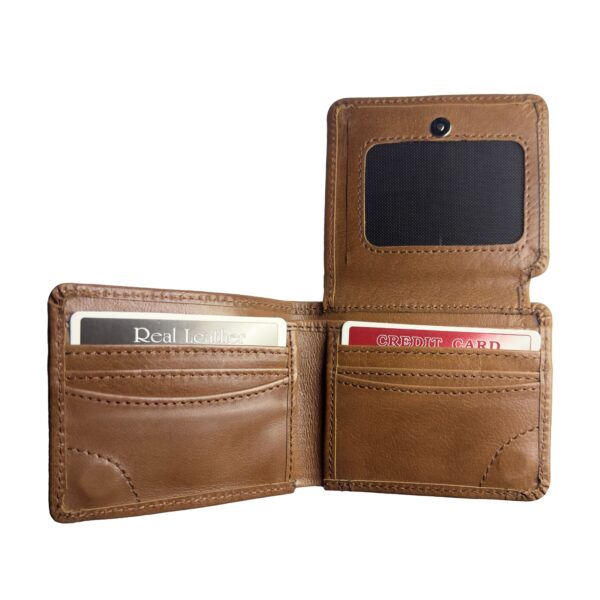 TufTox MagnFold Flap – Classic Black luxury leather bifold wallet with magnetic flap, front view Alt: TufTox MagnFold Flap – Royal Mustard slim leather wallet with flap open showing card slots and ID window Alt: TufTox MagnFold Flap – Inside view showcasing cash compartments and card slots in black leather Alt: TufTox MagnFold Flap – Magnetic flap design with ID window and premium buffalo leather texture Alt: TufTox MagnFold Flap – Wallet placed in belt loop using side slot feature for hands-free carry Alt: TufTox MagnFold Flap – Angled top view of black wallet showing smooth stitching and sleek profile Alt: TufTox MagnFold Flap – Vintage mustard wallet with flap closed, premium finish, and embossed logo Alt: TufTox MagnFold Flap – Gift box packaging showcasing TufTox branding and elegant presentation Alt: TufTox MagnFold Flap – All four colors side by side: Classic Black, Royal Mustard, Vintage Brown, Midnight Blue