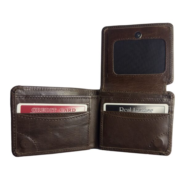 TufTox MagnFold Flap – Classic Black luxury leather bifold wallet with magnetic flap, front view Alt: TufTox MagnFold Flap – Royal Mustard slim leather wallet with flap open showing card slots and ID window Alt: TufTox MagnFold Flap – Inside view showcasing cash compartments and card slots in black leather Alt: TufTox MagnFold Flap – Magnetic flap design with ID window and premium buffalo leather texture Alt: TufTox MagnFold Flap – Wallet placed in belt loop using side slot feature for hands-free carry Alt: TufTox MagnFold Flap – Angled top view of black wallet showing smooth stitching and sleek profile Alt: TufTox MagnFold Flap – Vintage mustard wallet with flap closed, premium finish, and embossed logo Alt: TufTox MagnFold Flap – Gift box packaging showcasing TufTox branding and elegant presentation Alt: TufTox MagnFold Flap – All four colors side by side: Classic Black, Royal Mustard, Vintage Brown, Midnight Blue
